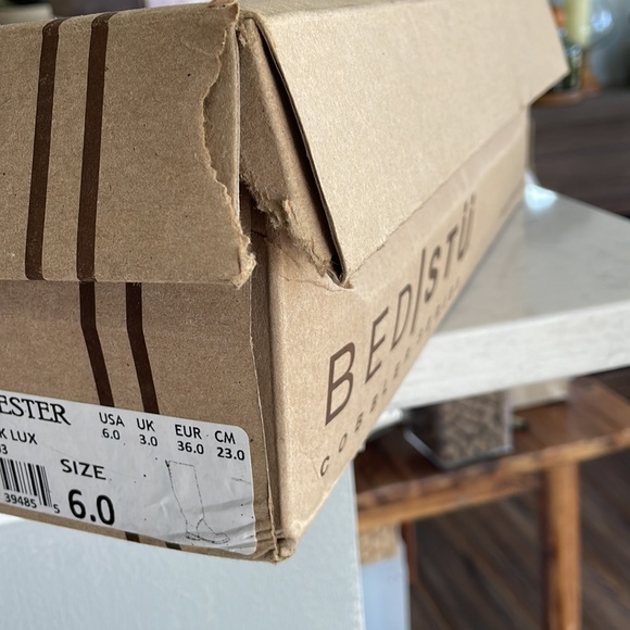 NWT BedStu tall boots Black Lux color (appears dark brown to me) Size 6 - Picture 2 of 9